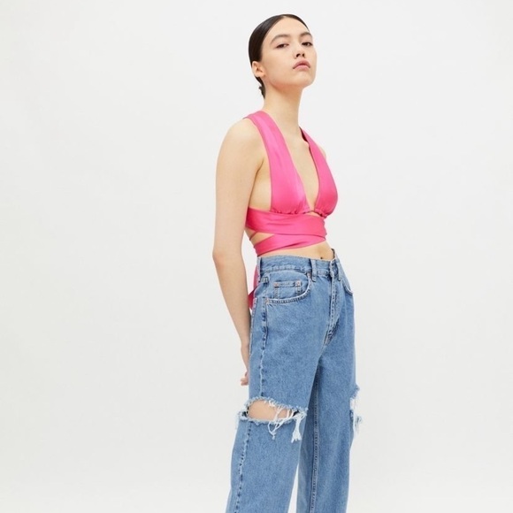 Saint Germain Wrap Top In Pink NWT last one - Picture 1 of 6